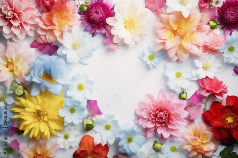 concept peonies pastel color flower spring design watercolor background valentine blossom. Generative AI.