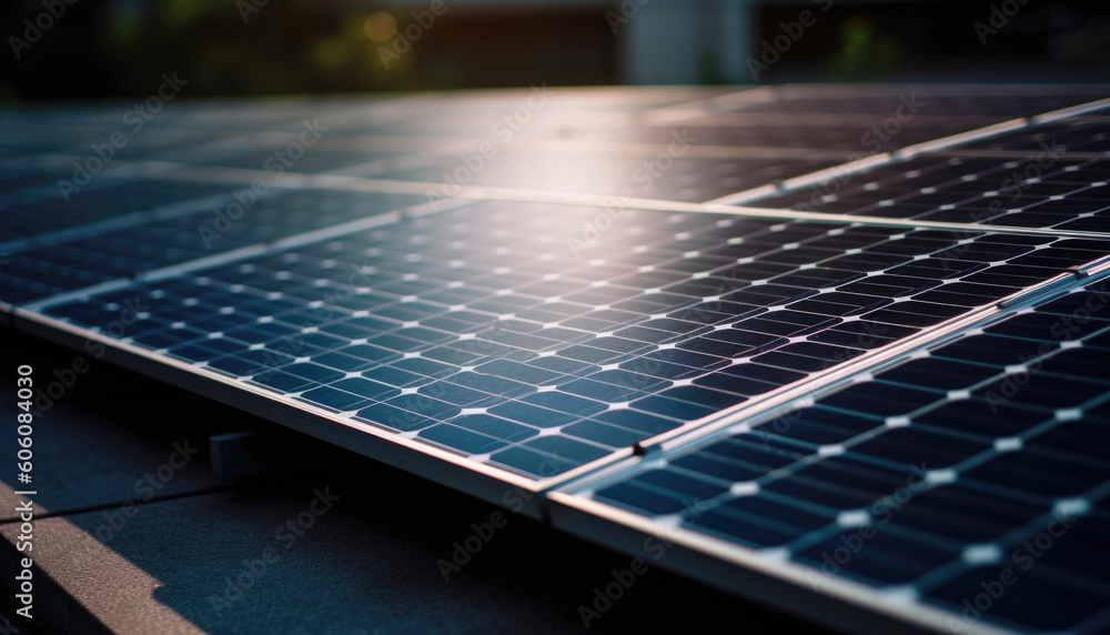 Sustainable and green energy concept. Generative AI illustrations Sustainable and green energy concept. Generative AI illustrations