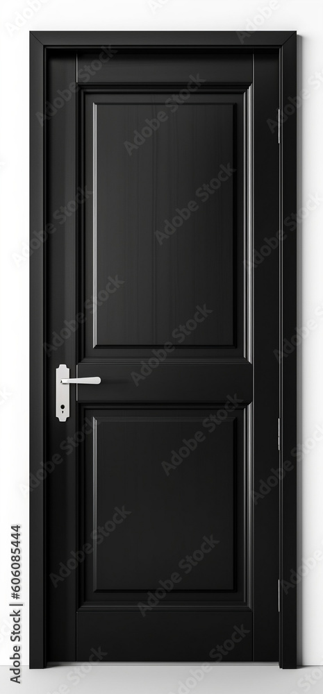 Midnight entry: Classic Black Door, generative AI Midnight entry: Classic Black Door, generative AI