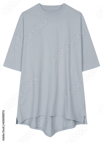 grey t shirt isolated on white
