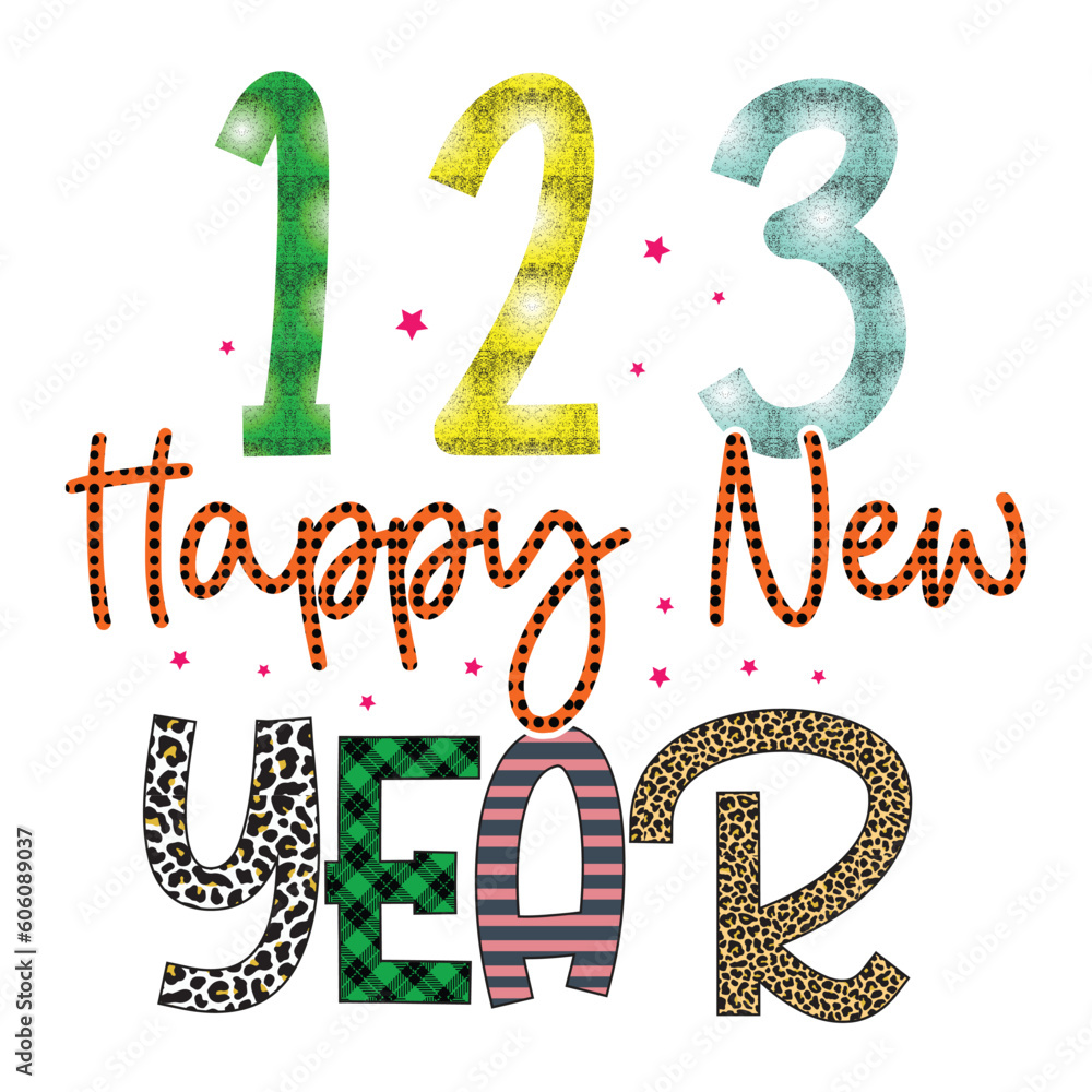 Happy New Year Sublimation Design Happy New Year Sublimation Design