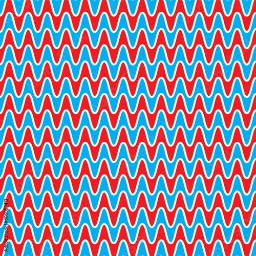 seamless pattern with wave shapes