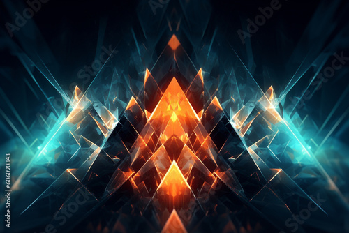 geometric pyramids background