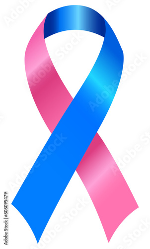 The pink and blue ribbon is a symbol for promoting: Baby loss awareness, including loss during and after pregnancy, stillbirth, miscarriage, termination for medical reasons, neonatal death and SIDS.