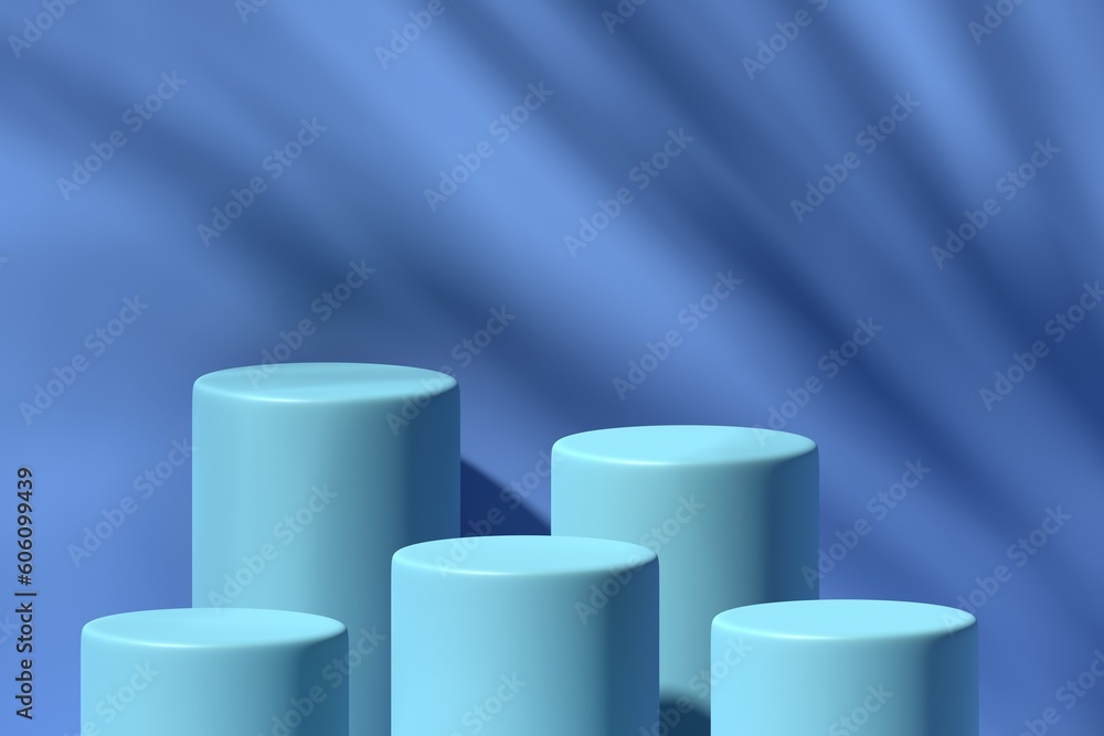 Scene with a podium for product presentation, 3d rendering Scene with a podium for product presentation, 3d rendering