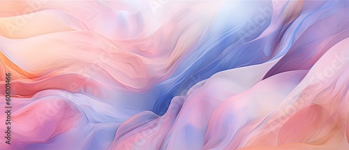 Abstract liquid background with an ethereal and dreamy texture. Delicate wallpaper texture. Beautiful illustration. Generative AI. 