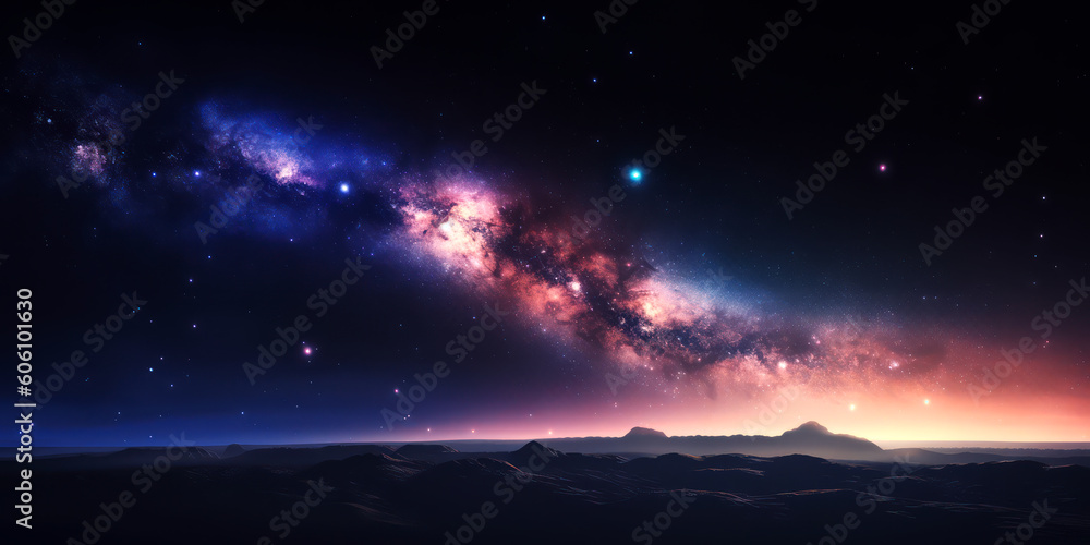 universe with stars created with Generative AI universe with stars created with Generative AI