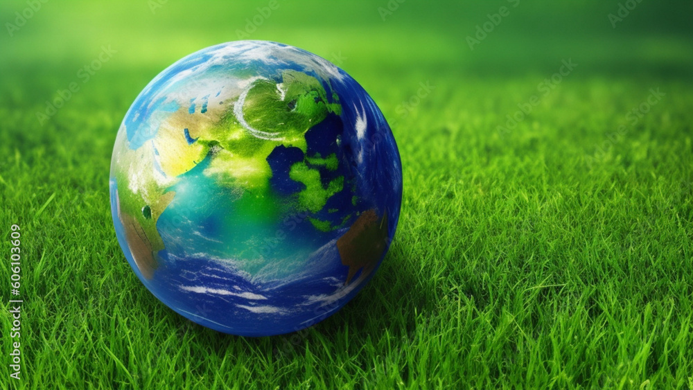 earth on grass, water conservation, energy saving, earth day, environmental protection earth on grass, water conservation, energy saving, earth day, environmental protection