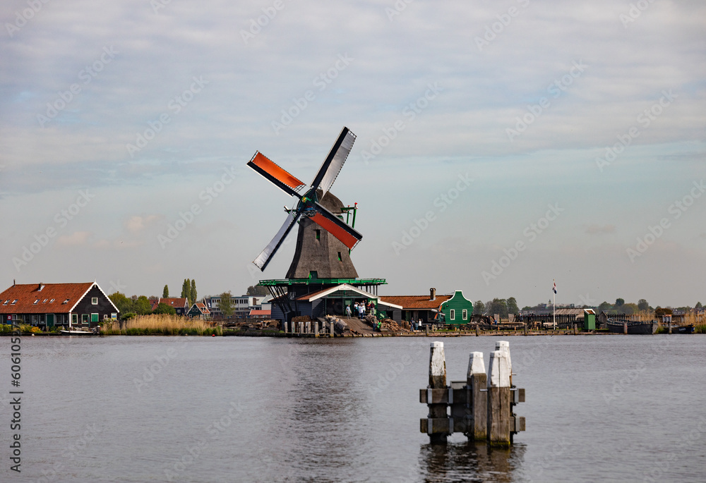 Mills by the River, Zaas Schanse, Amsterdam, Netherlands