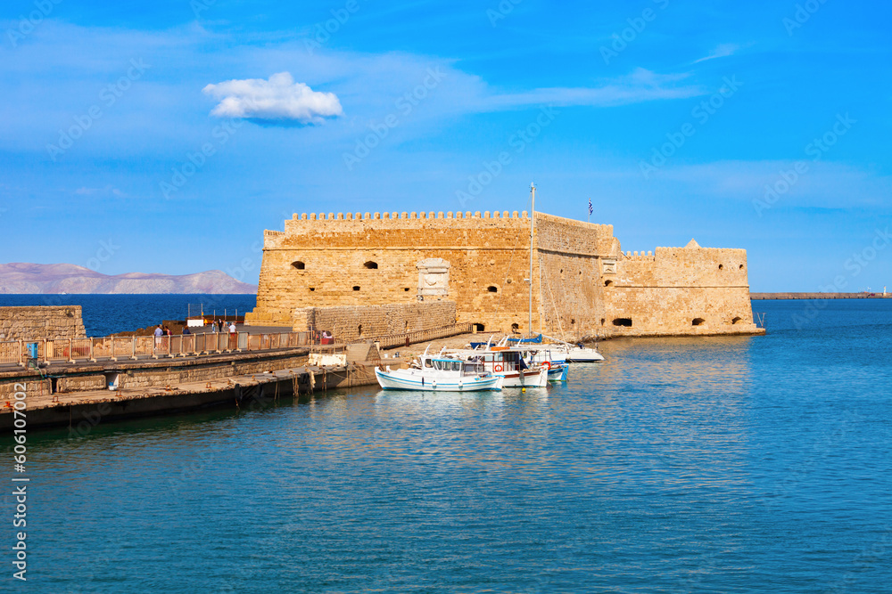 Koules Fortress in Heraklion city, Crete island, Greece