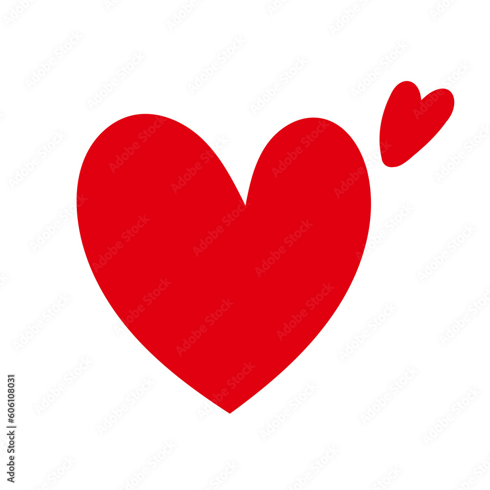 Heart shape symbol , illustration