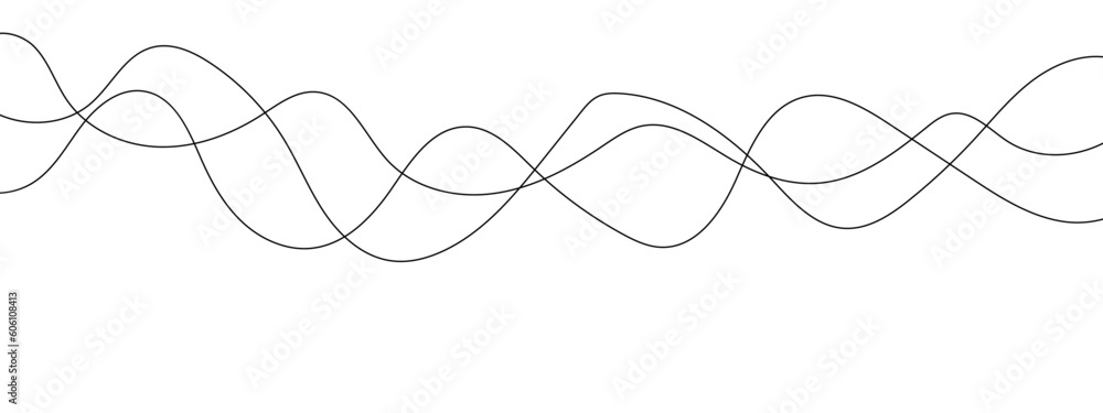 Abstract black and white wavy curved lines background. Abstract wave line vector illustration. Abstract black and white wavy curved lines background. Abstract wave line vector illustration.