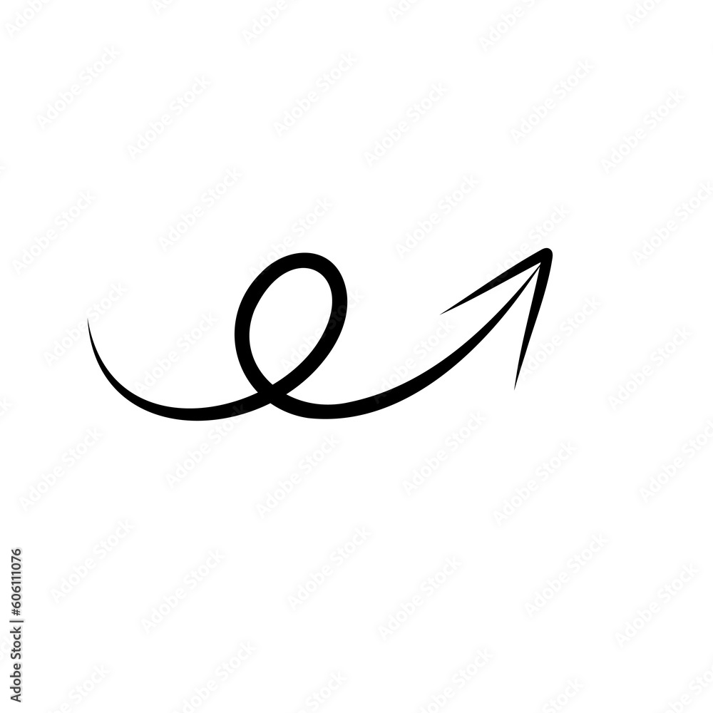Arrows pointing in different directions handwritten , Flat Modern design, illustration Arrows pointing in different directions handwritten , Flat Modern design, illustration