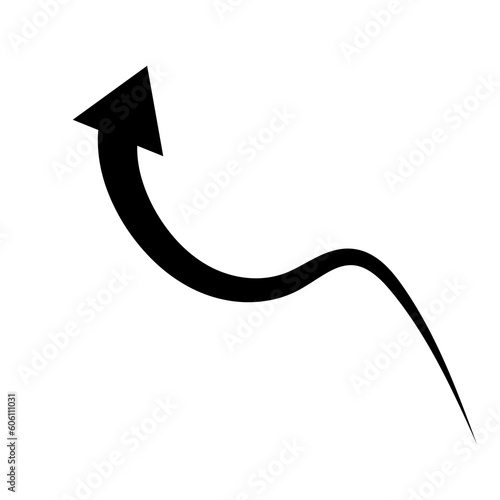Arrows pointing in different directions handwritten   Flat Modern design  illustration