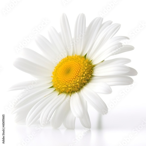 Daisy flower isolated on white background as package design element