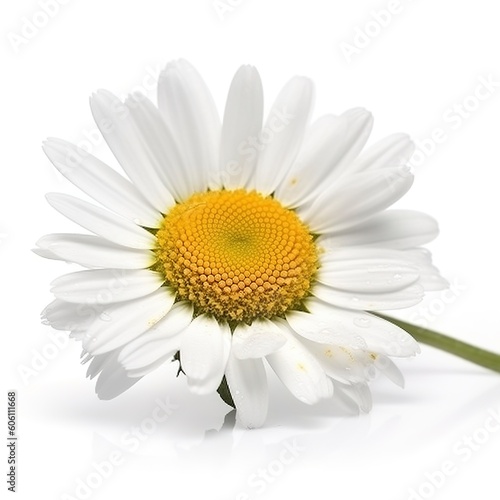 Daisy flower isolated on white background as package design element