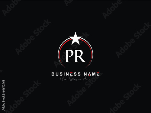 Professional PR Logo Design, p&r pr Minimal Logo Template