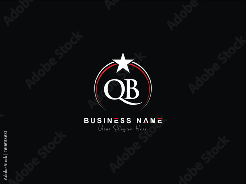 QB, q&b qb Luxury Letter Logo and Star Design For Your Business