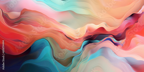 Wallpaper Mural Pastel Kaleidoscope: Abstract Wallpaper with Mesmerizing Colors. Generated AI Torontodigital.ca