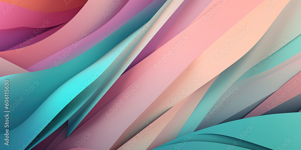 Abstract Pastel-Colored Wallpaper: A Dreamy Visual Delight Generated AI
