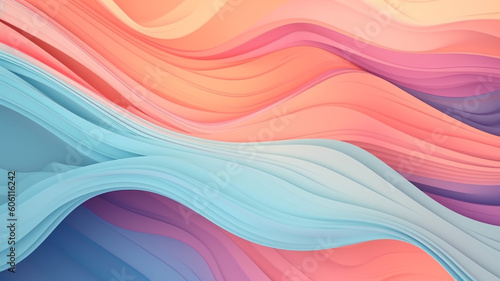 Abstract background with pastel color created with generative AI