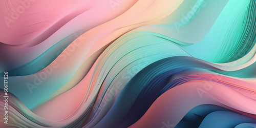 Pastel Symphony  Abstract Wallpaper in Soft Tones. Generated AI