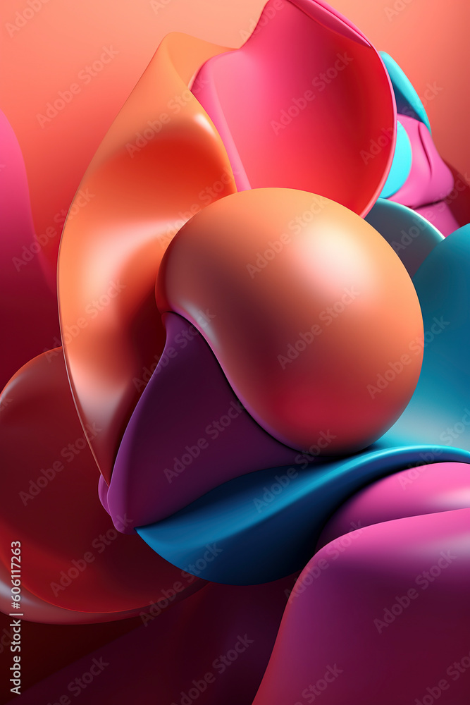 Texture and soft shapes, abstract minimalism. Generated AI Texture and soft shapes, abstract minimalism. Generated AI
