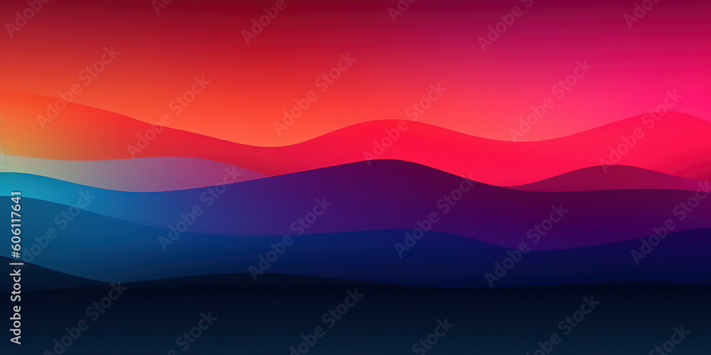 Blurry Coastal Magic: Smooth Gradient of Relaxing Beach Colors. Generated AI