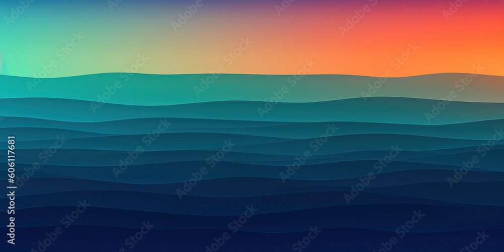 Seaside Dreams: Ultra Smooth Gradient Inspired by Beach Holiday Hues. Generated AI
