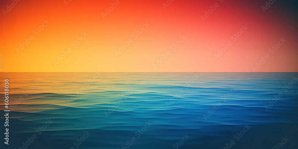 Beach Holiday Bliss: Ultra Smooth Gradient in Coastal Colors. Generated AI