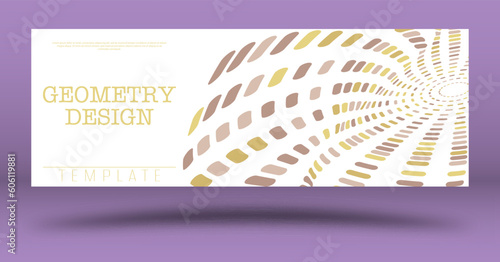 A graphic design layout for a cover or poster. Template for the design of a booklet or brochure. Creative idea for the design of prints, postcards, interior compositions