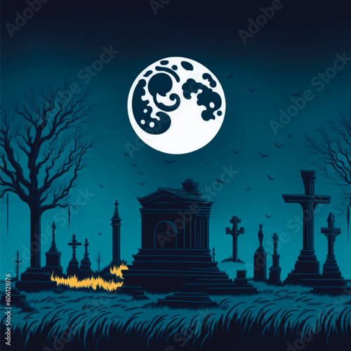 Obraz na płótnie halloween night background w salonie