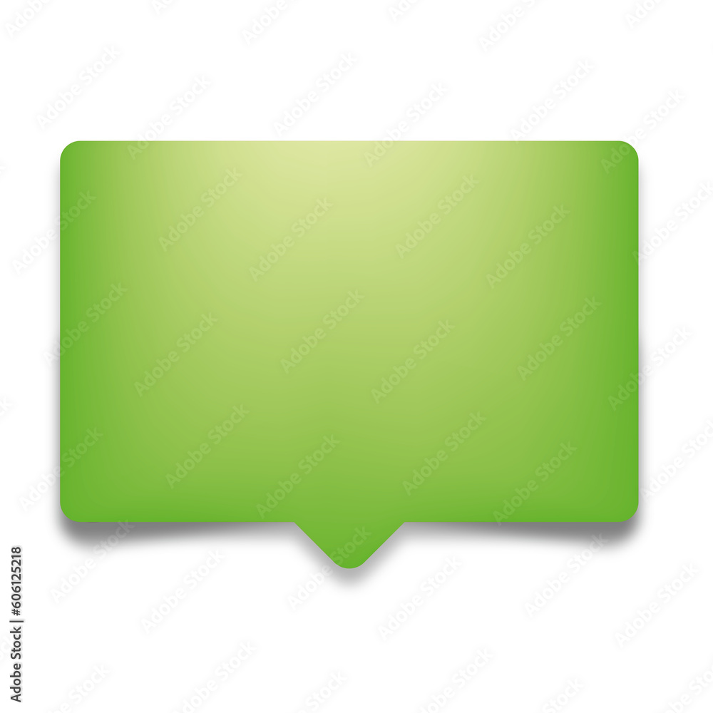 green speech bubble