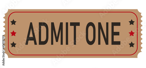 ticket ADMIT ONE