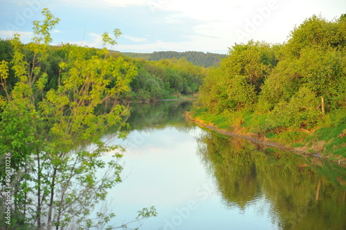 summer landscape with a river