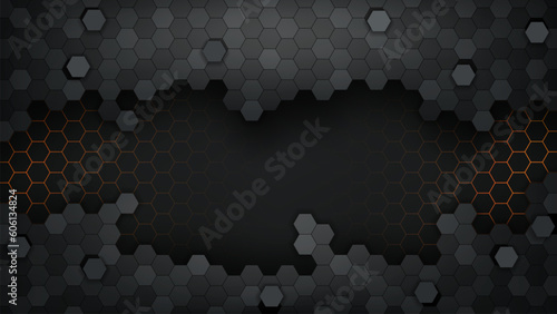 Fototapeta Naklejka Na Ścianę i Meble -  Luxury Hexagonal Background, Widescreen Wallpaper, Vector Illustration