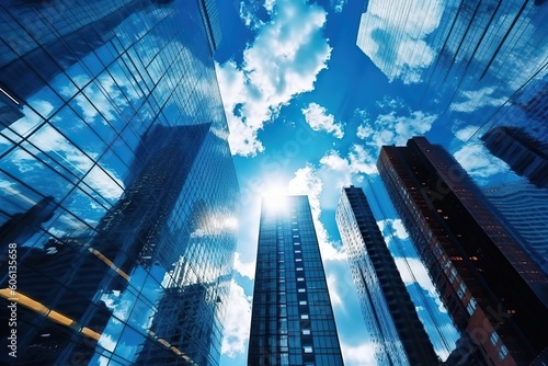 Highrise buildings in finan...