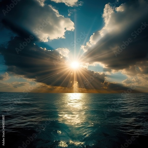 Sunlight filtering through ...