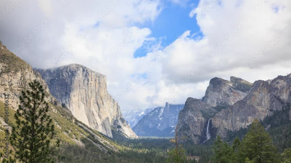 Time Lapse of the the clouds moving over the amazing landscape of Yosmite National Park in California. Time Lapse of the the clouds moving over the amazing landscape of Yosmite National Park in California.