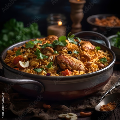 A Spicy and Aromatic Indian Biryani