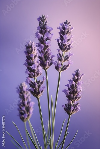 Lavender created with Generative AI technology