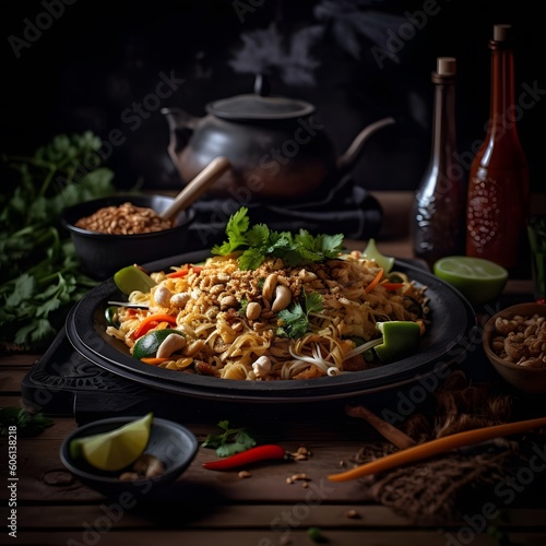 A Zesty and Aromatic Plate of Pad Thai