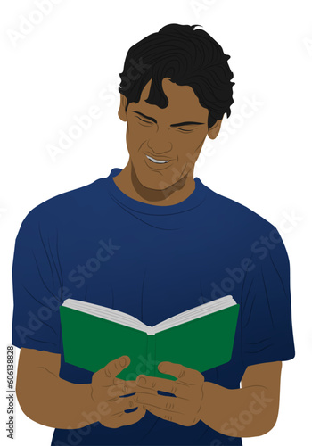 estudiante leyendo un libro