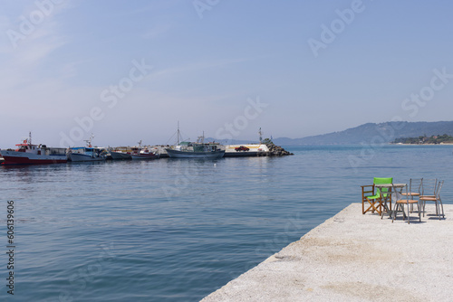 Entrance to the fishing port in Halkidiki, Greece © Robert