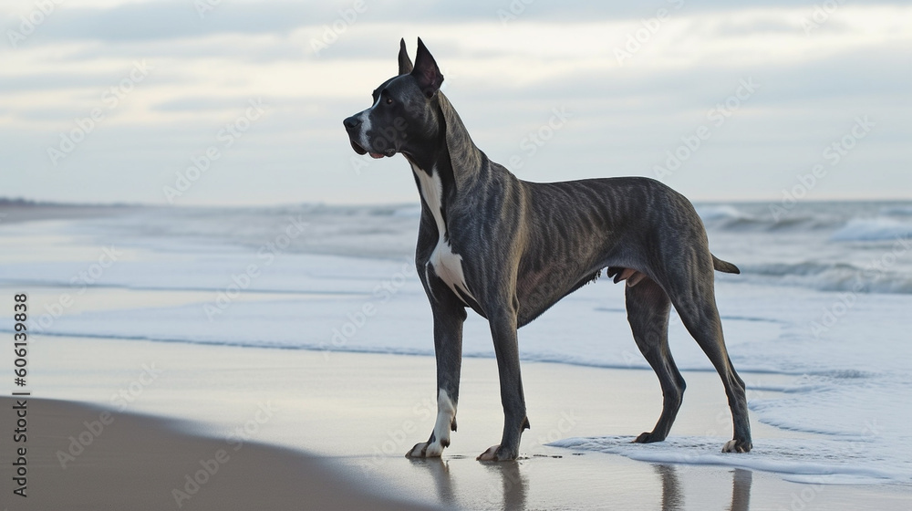 Portrait of a young Great Dane dog Portrait of a young Great Dane dog