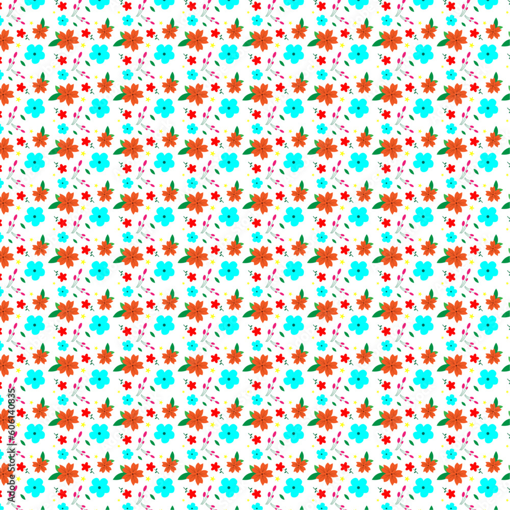 Seamless Spring Floral Pattern. stock illustration
