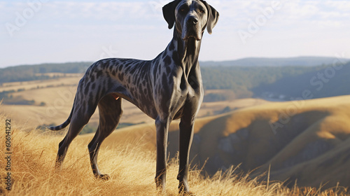 Portrait of a young Great Dane dog © DLC Studio