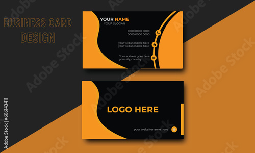 Modern and simple business card design professional business card design Personal visiting card with company logo.

