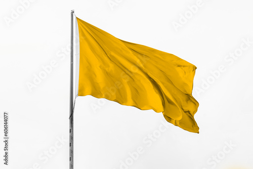 Wavy empty yellow flag