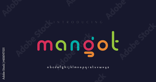 Minimal modern alphabet fonts typography minimalist urban digital fashion future creative logo font